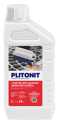 Средство для удаления цементного налета PLITONIT, 1 л